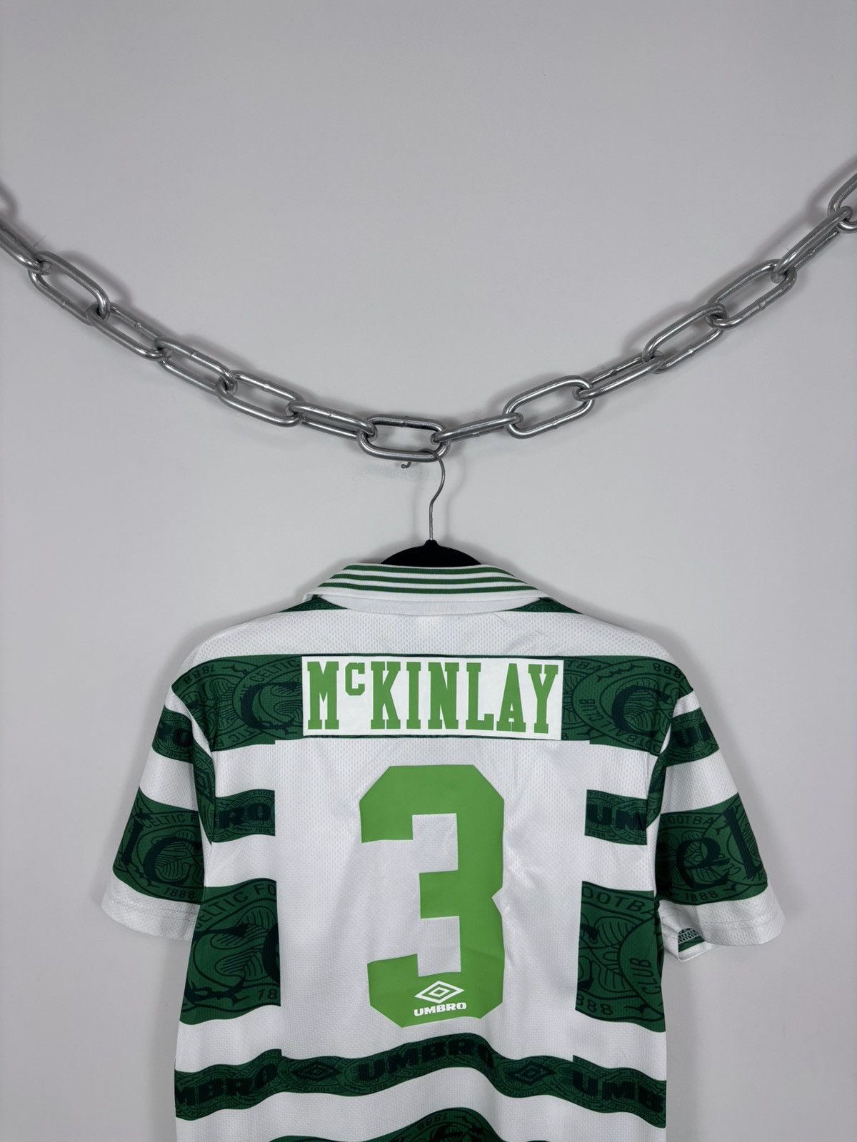 Umbro Umbro Celtic 1995/1997 Home McKinlay #3 Soccer Jersey Shirt Size US S / EU 44-46 / 1 - 13 Thumbnail
