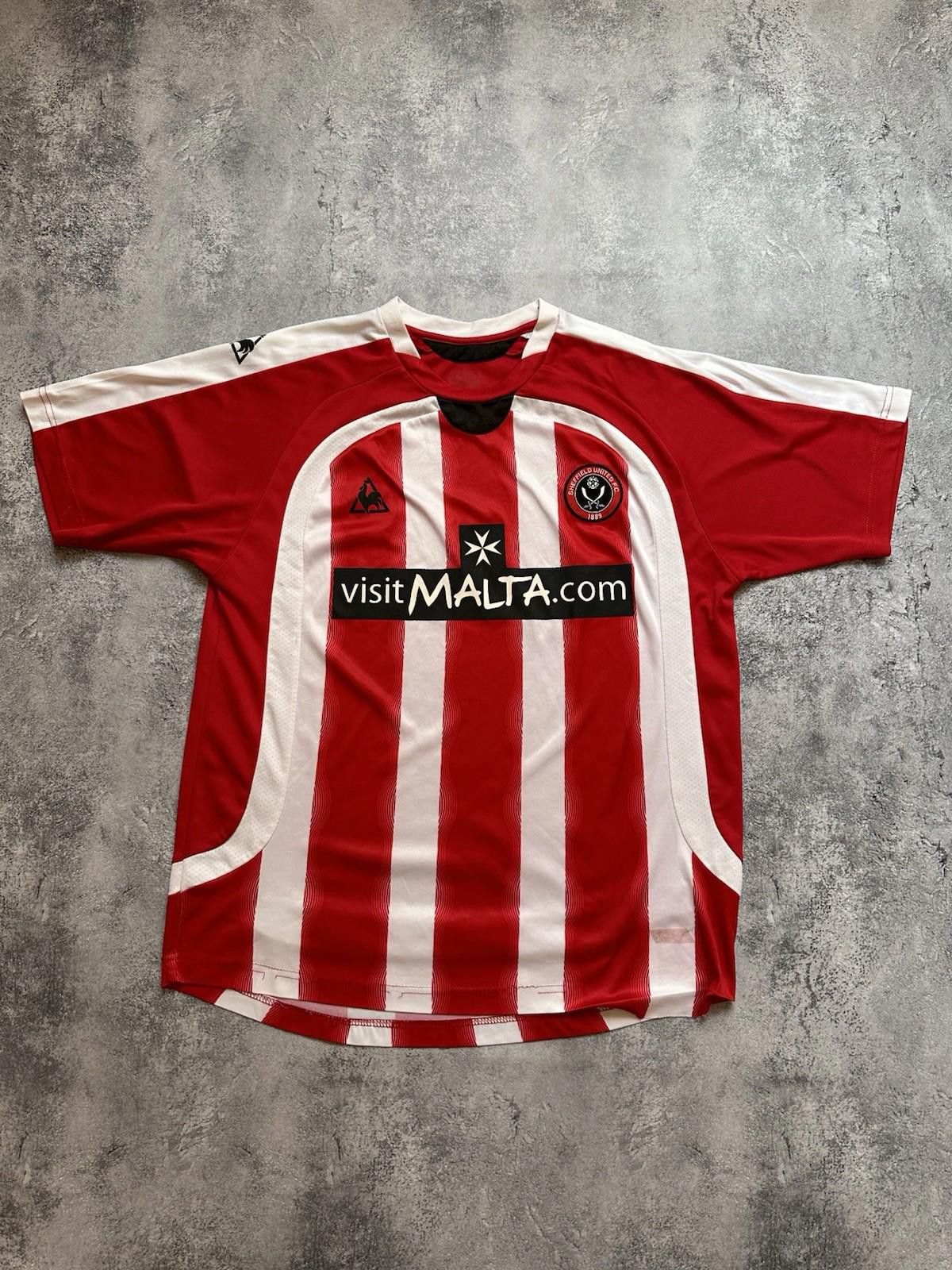 Le Coq Sportif SHEFFIELD 2008 2009 HOME SHIRT FOOTBALL SOCCER JERSEY Size US XL / EU 56 / 4 - 1 Thumbnail