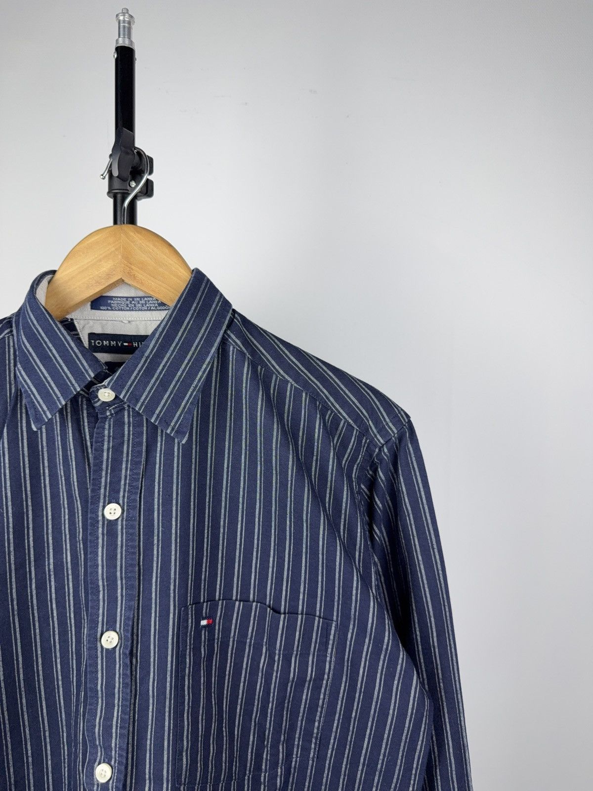 Tommy Hilfiger × Vintage Tommy Hilfiger Striped Button-Up Shirt 100% Cotton S Size US S / EU 44-46 / 1 - 3 Thumbnail