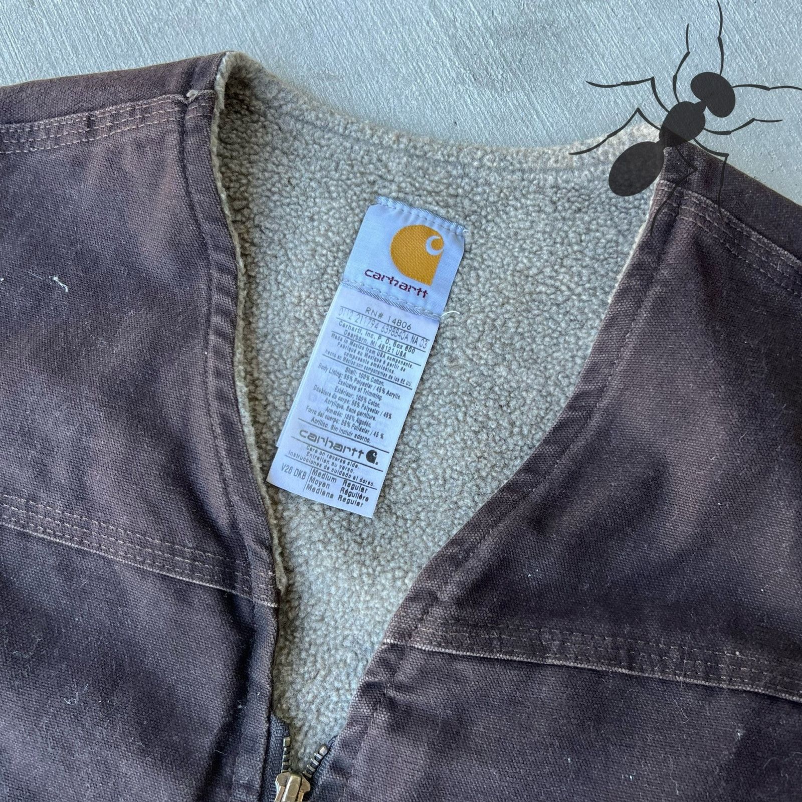Carhartt × Vintage Carhartt V26 DKB brown work wear vest Size US M / EU 48-50 / 2 - 3 Thumbnail