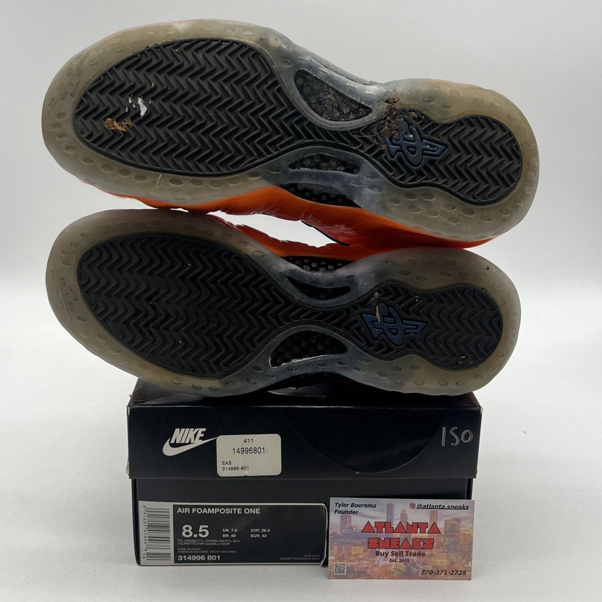 Nike Air Foamposite one Knicks Size US 8.5 / EU 41-42 - 8 Thumbnail