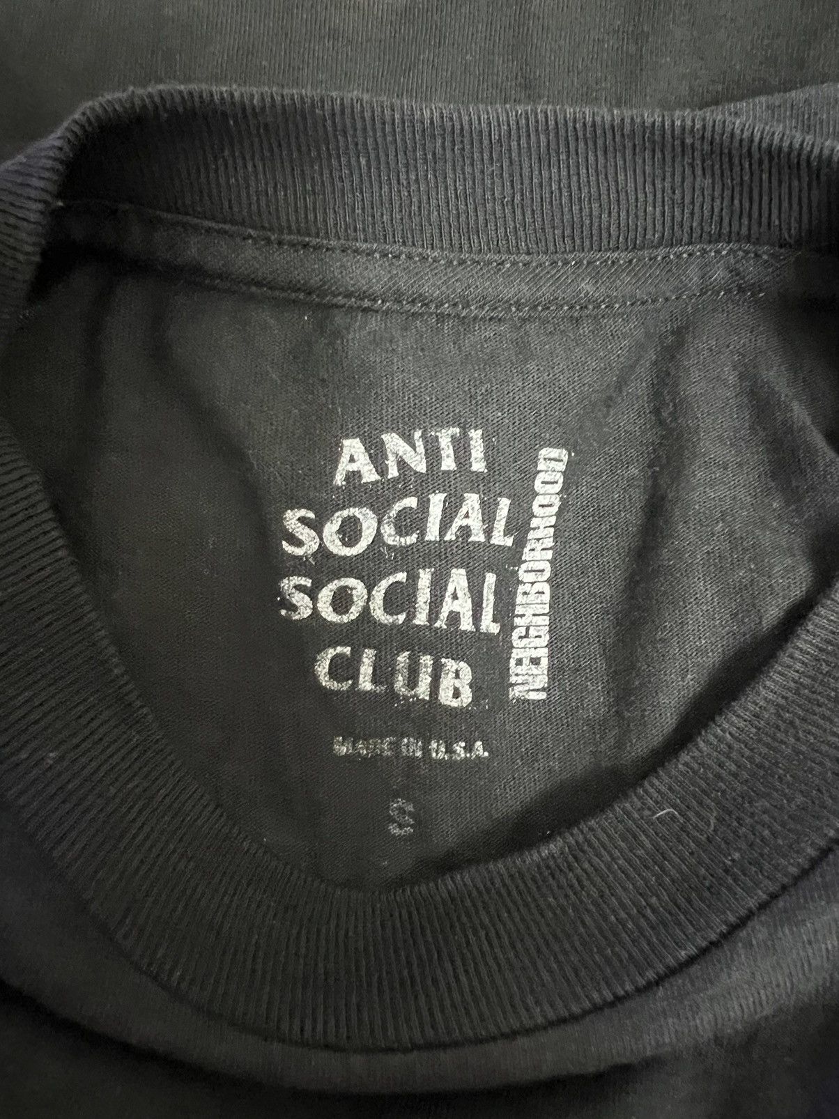 Anti Social Social Club × Neighborhood anti social social club X neighborhood logo black tee Size US S / EU 44-46 / 1 - 3 Thumbnail