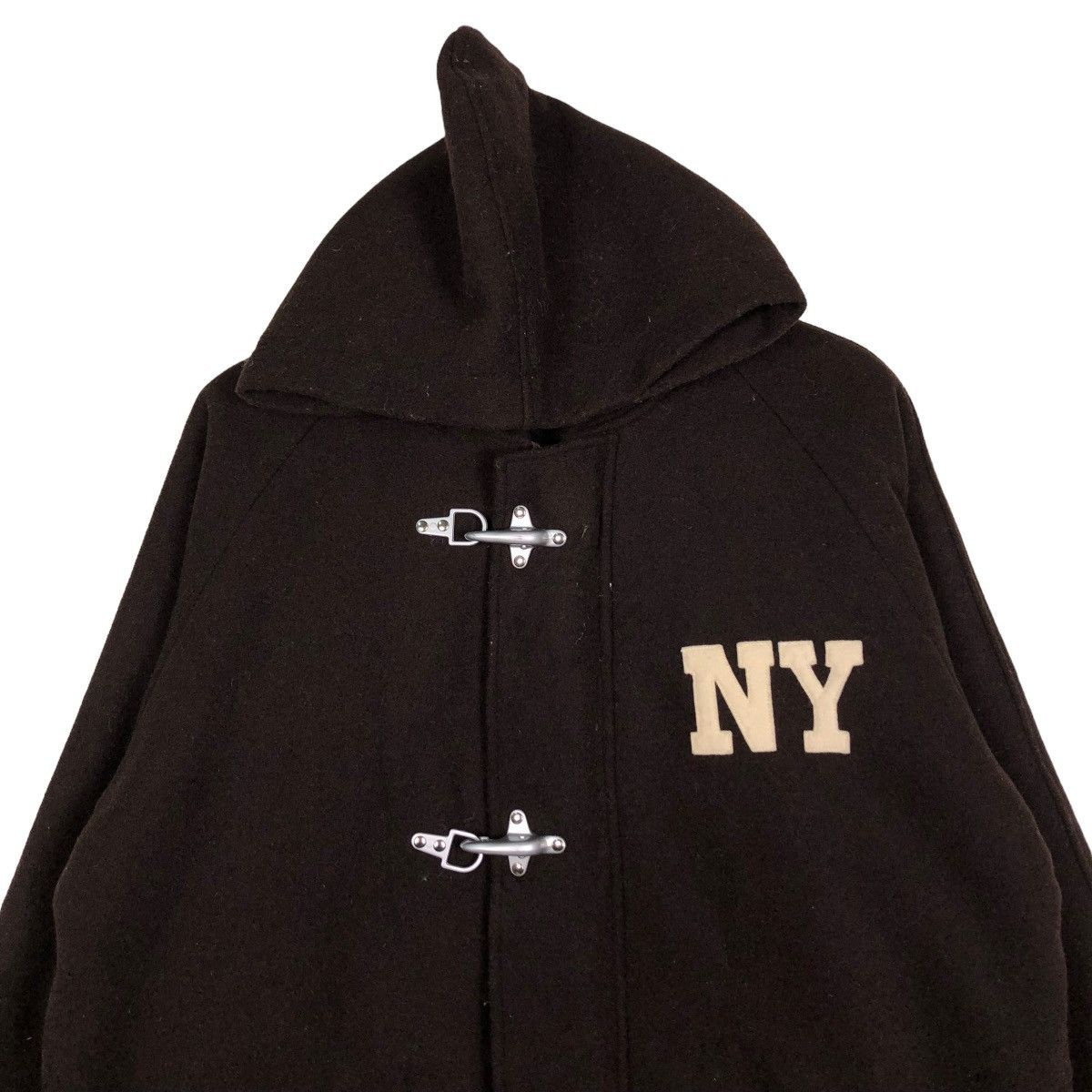 Japanese Brand × Vintage 🔥VINTAGE WOOL JACKET IL DOMANI NY NEW YORK BIG LOGO Size US M / EU 48-50 / 2 - 3 Thumbnail