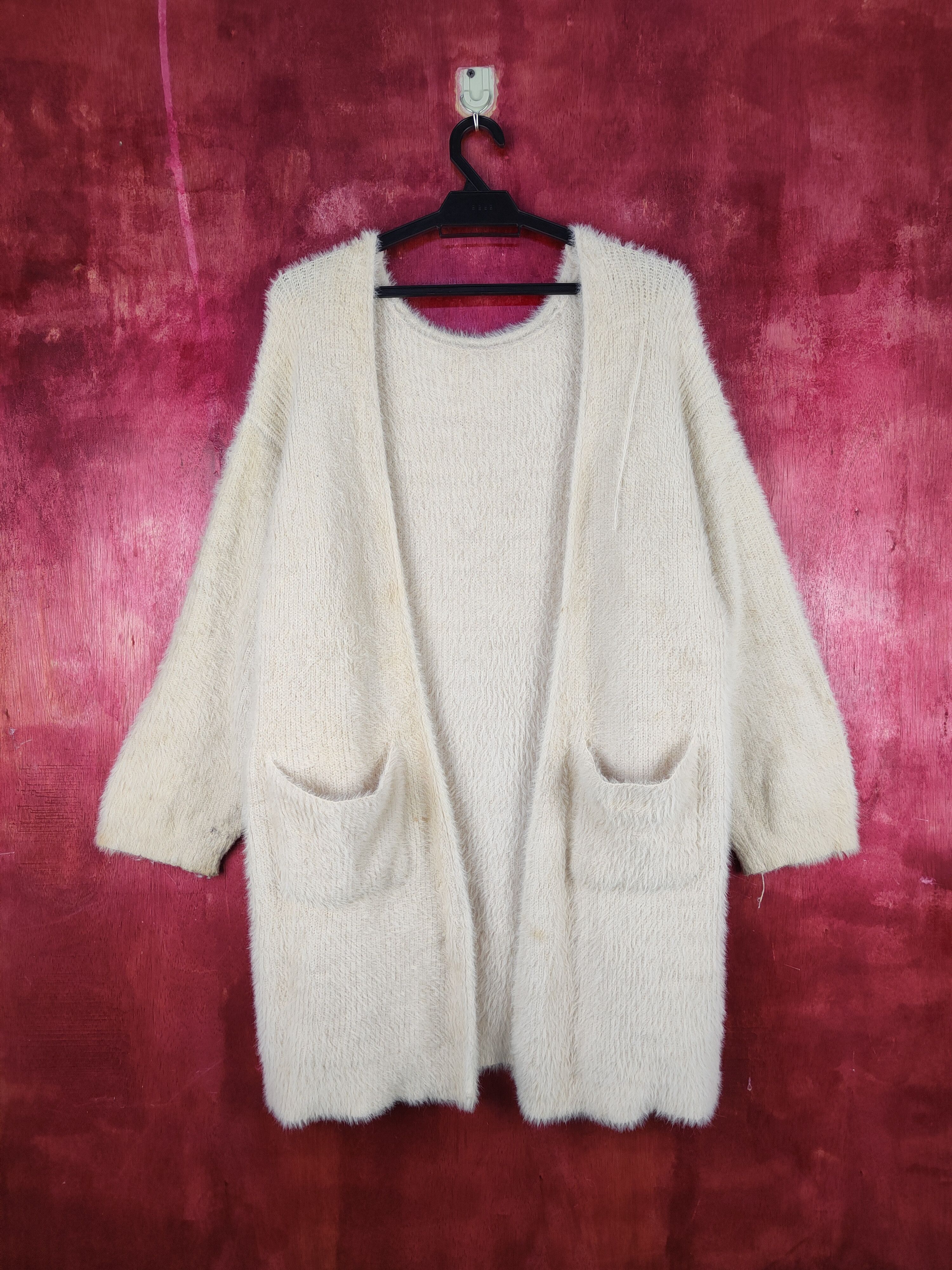 Japanese Brand Ryu Ryu Beige Shag Shaggy Fur Mohair Knitwear #S2071 Size M / US 6-8 / IT 42-44 - 1 Thumbnail