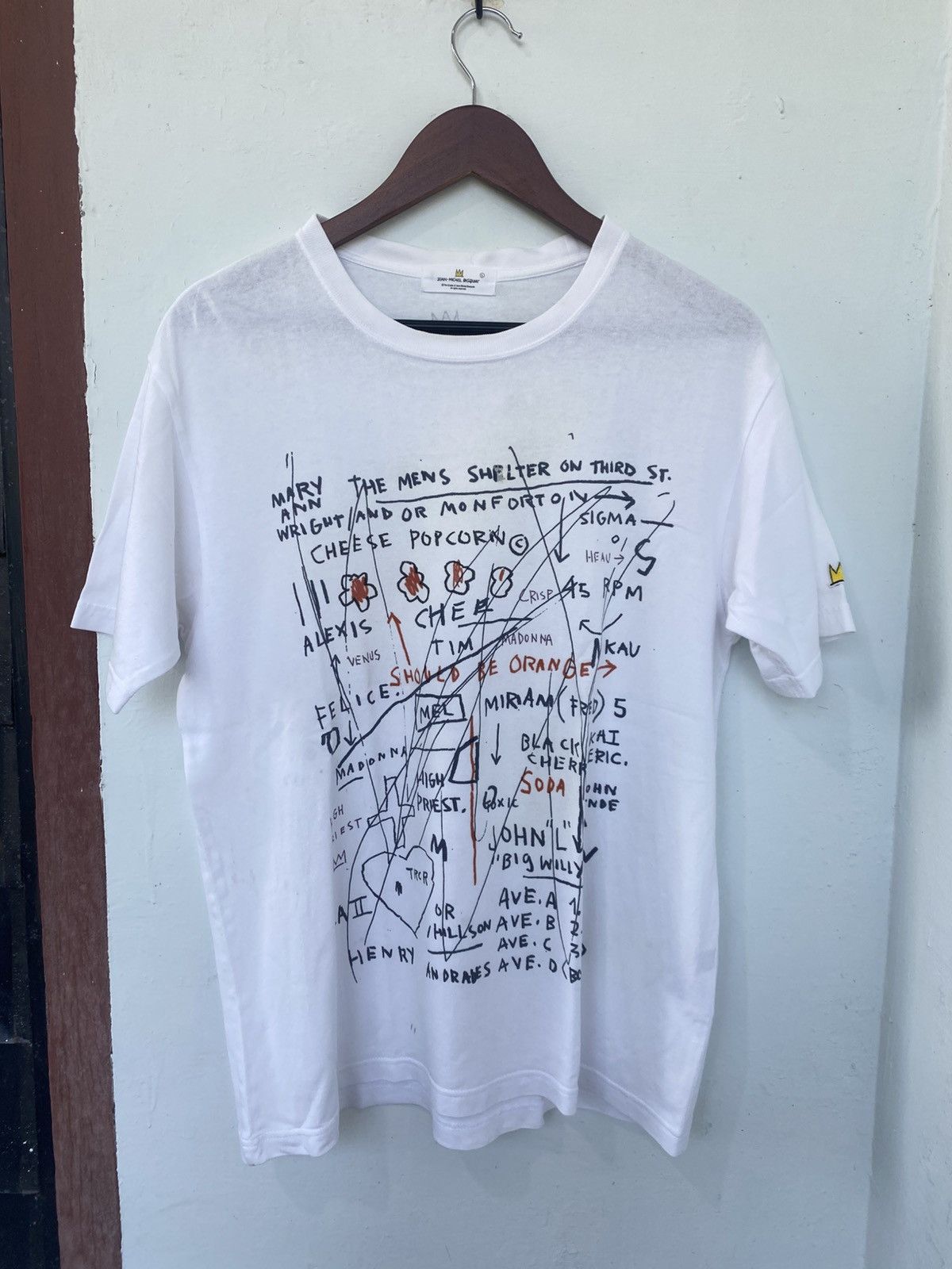 Jean-Michel Basquiat × Vintage Vintage Jean Michel Basquiat Art T shirt Size US L / EU 52-54 / 3 - 1 Thumbnail