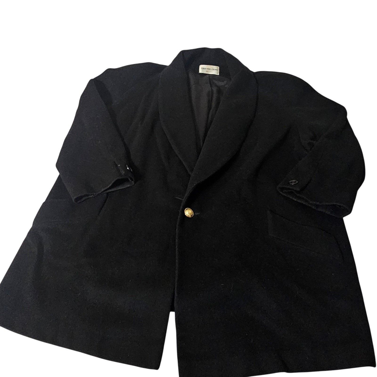 Preston & York Preston York Men's Wool Blazer Coat Double Breasted BIG 52 Size US L / EU 52-54 / 3 - 1 Thumbnail