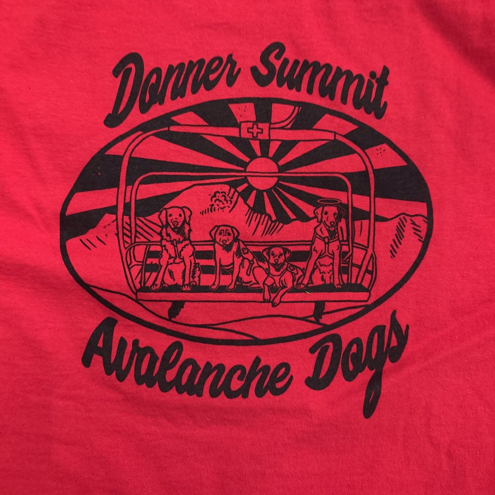 Vintage Women’s Dinner Summit California Avalanche Dogs T Shirt Red Size XL Rare Size XL / US 12-14 / IT 48-50 - 5 Thumbnail