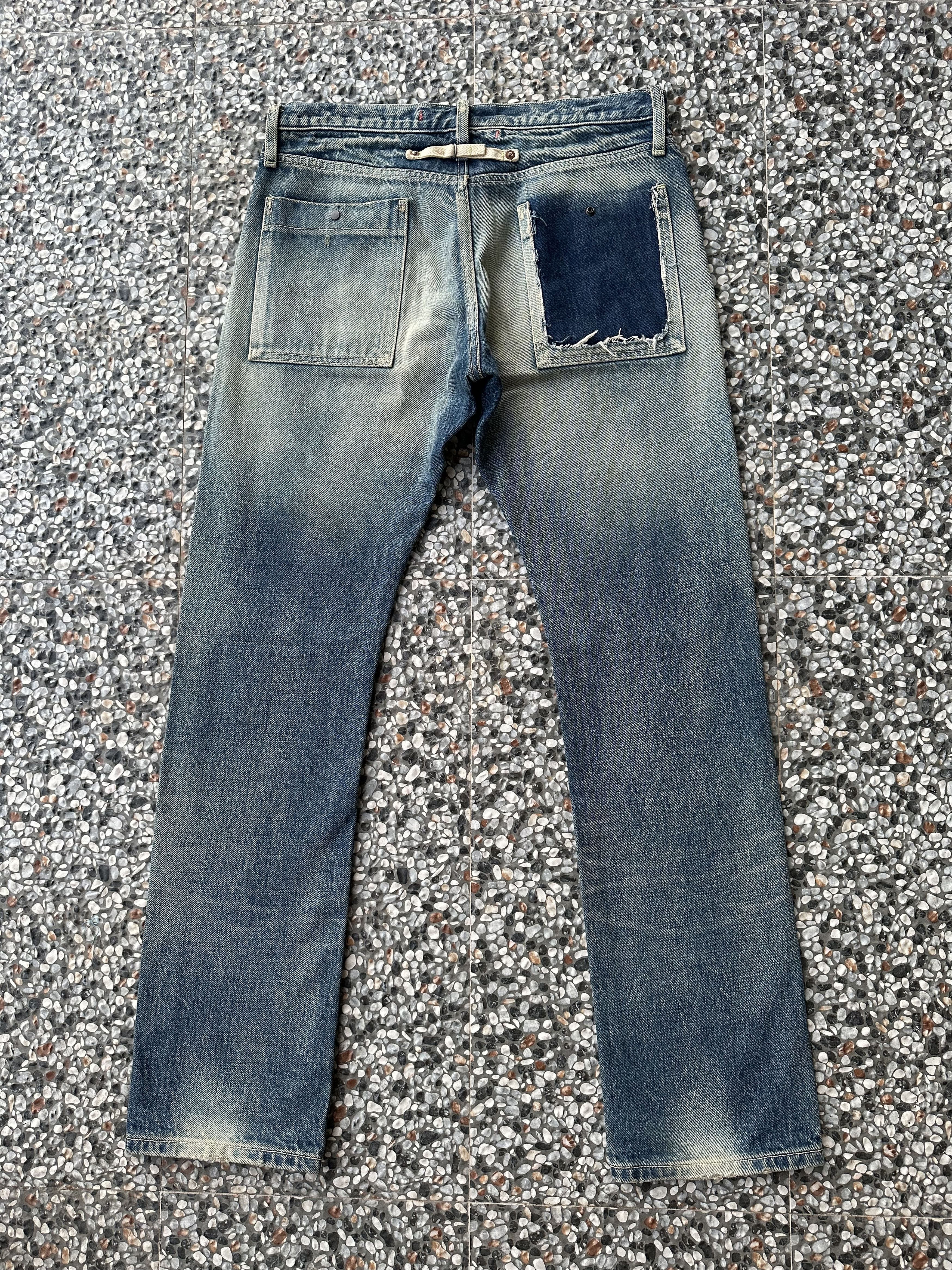 Exodus Vintage Japanese Brand Exodus Distressed Selvedge Denim Jean Size US 32 / EU 48 - 3 Thumbnail