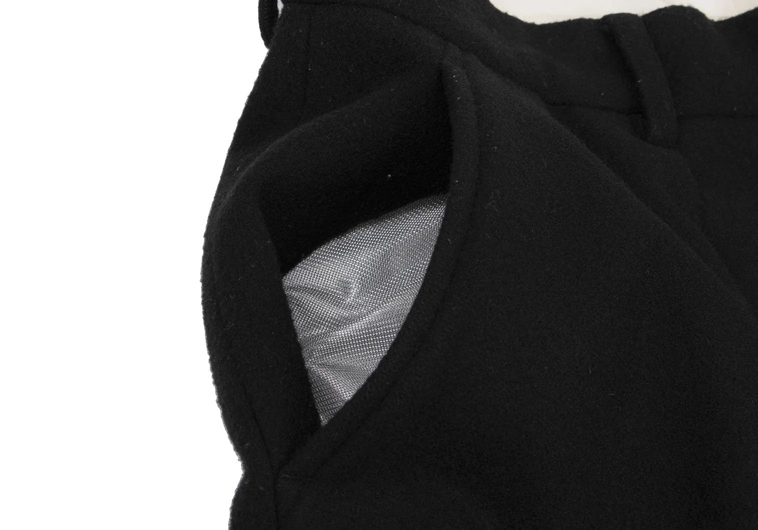 Ganryu Melton Wool Bulky Slacks in Black 1 Size US 30 / EU 46 - 4 Thumbnail