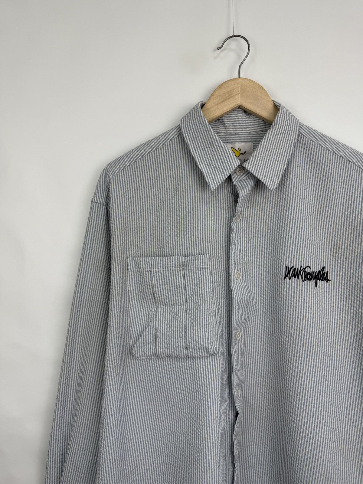 Designer Mark Gonzales What it Isn’t Button Up Shirt Rare Retro Y2K Size US L / EU 52-54 / 3 - 2 Thumbnail