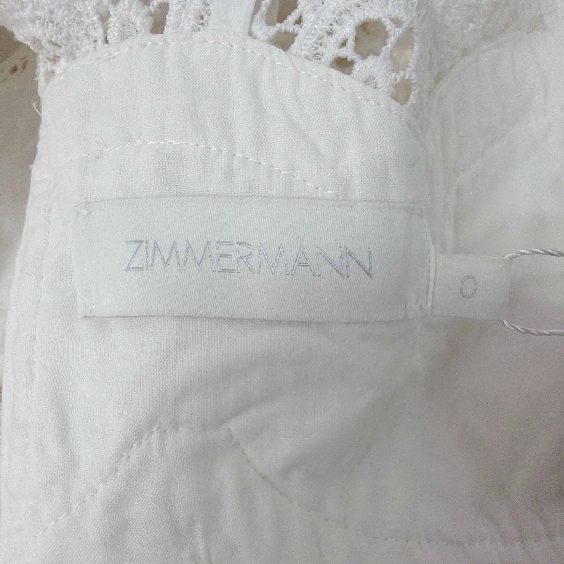 Zimmermann Zimmermann White Cami Top 0 9382 Size XS / US 0-2 / IT 36-38 - 6 Thumbnail