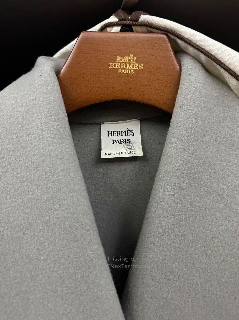Hermes Hermes Ladies' notched collar tweed mid-length coat Size XS / US 0-2 / IT 36-38 - 3 Thumbnail