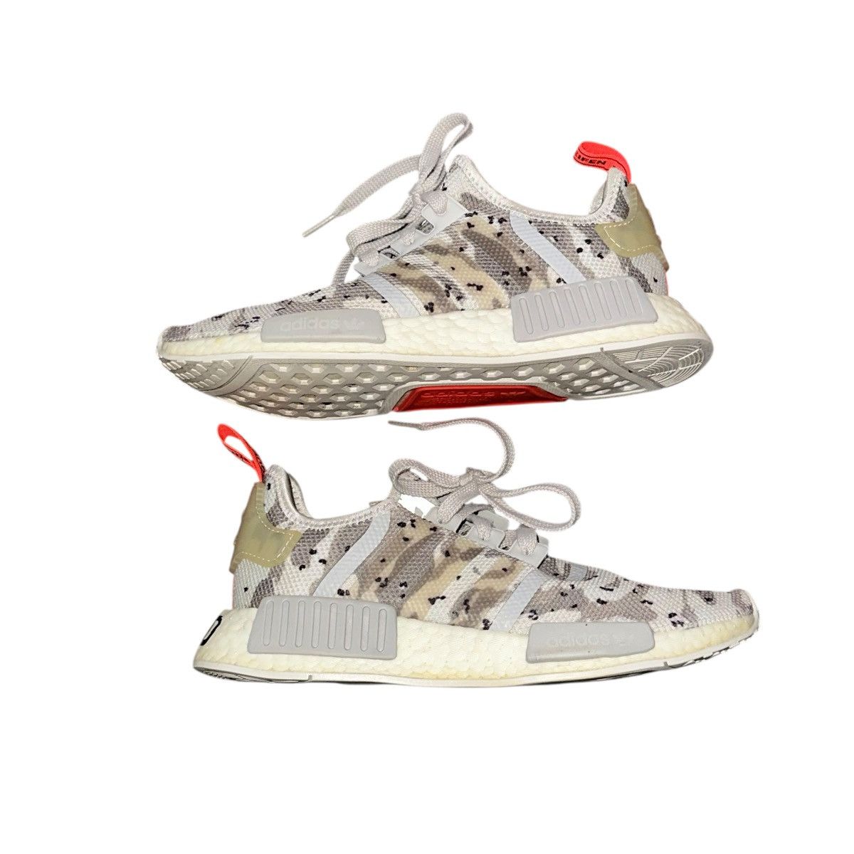 Adidas Adidas NMD R1 chalk white/gray camo running shoes Size US 7 / IT 37 - 4 Thumbnail