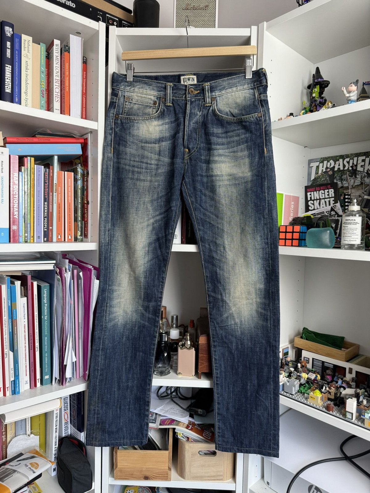Vintage Edwin washed distressed denim selvedge pants 30x32