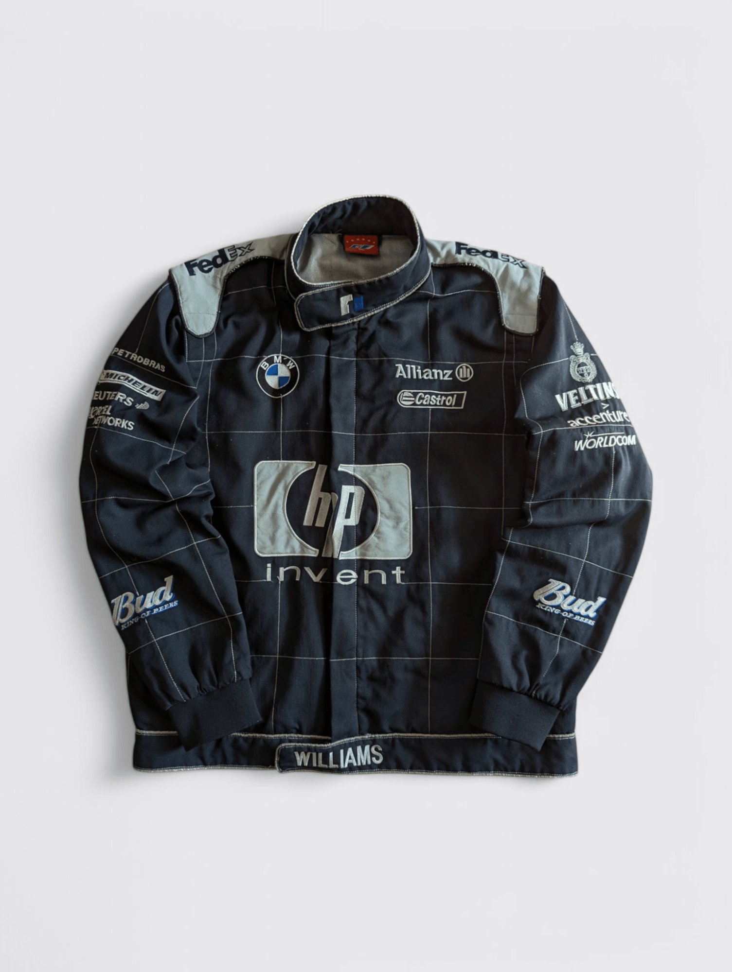 Vintage Rare 90s 00s White Blue Puma F1 BMW Williams Jacket L