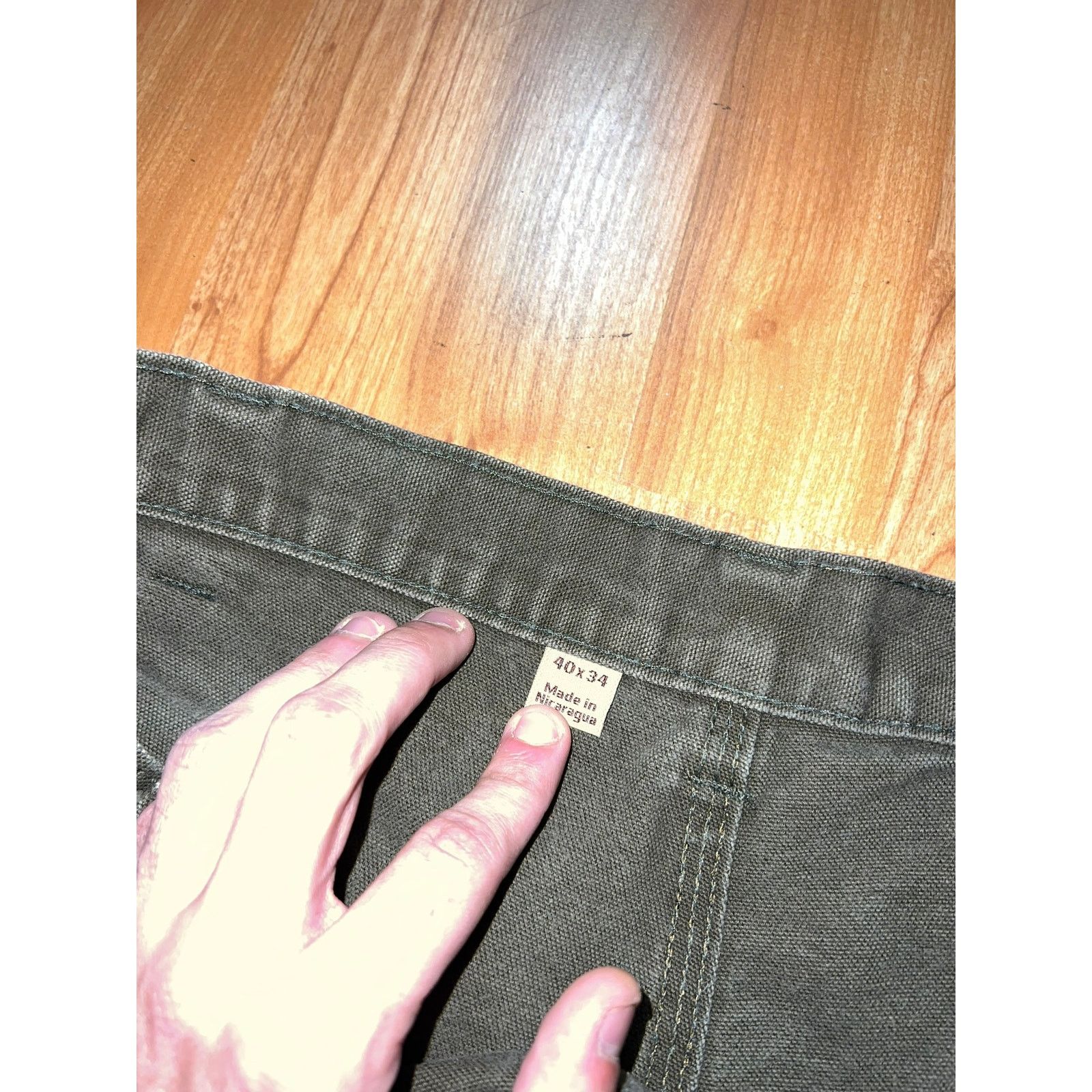 Carhartt Carhartt Carpenter Work Pants Green Olive Workwear 40x34 40 Size US 40 / EU 56 - 6 Thumbnail