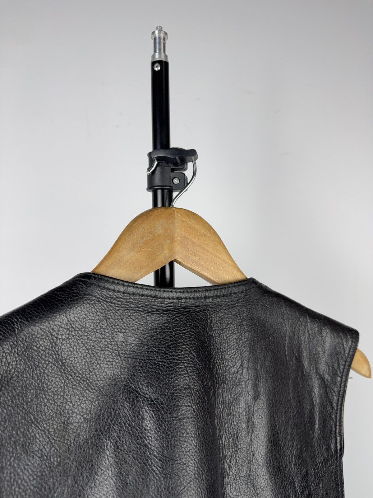 Leather Vintage 90s Retro Leather Moto Biker Rock Opium Vest Size S Size US S / EU 44-46 / 1 - 9 Thumbnail