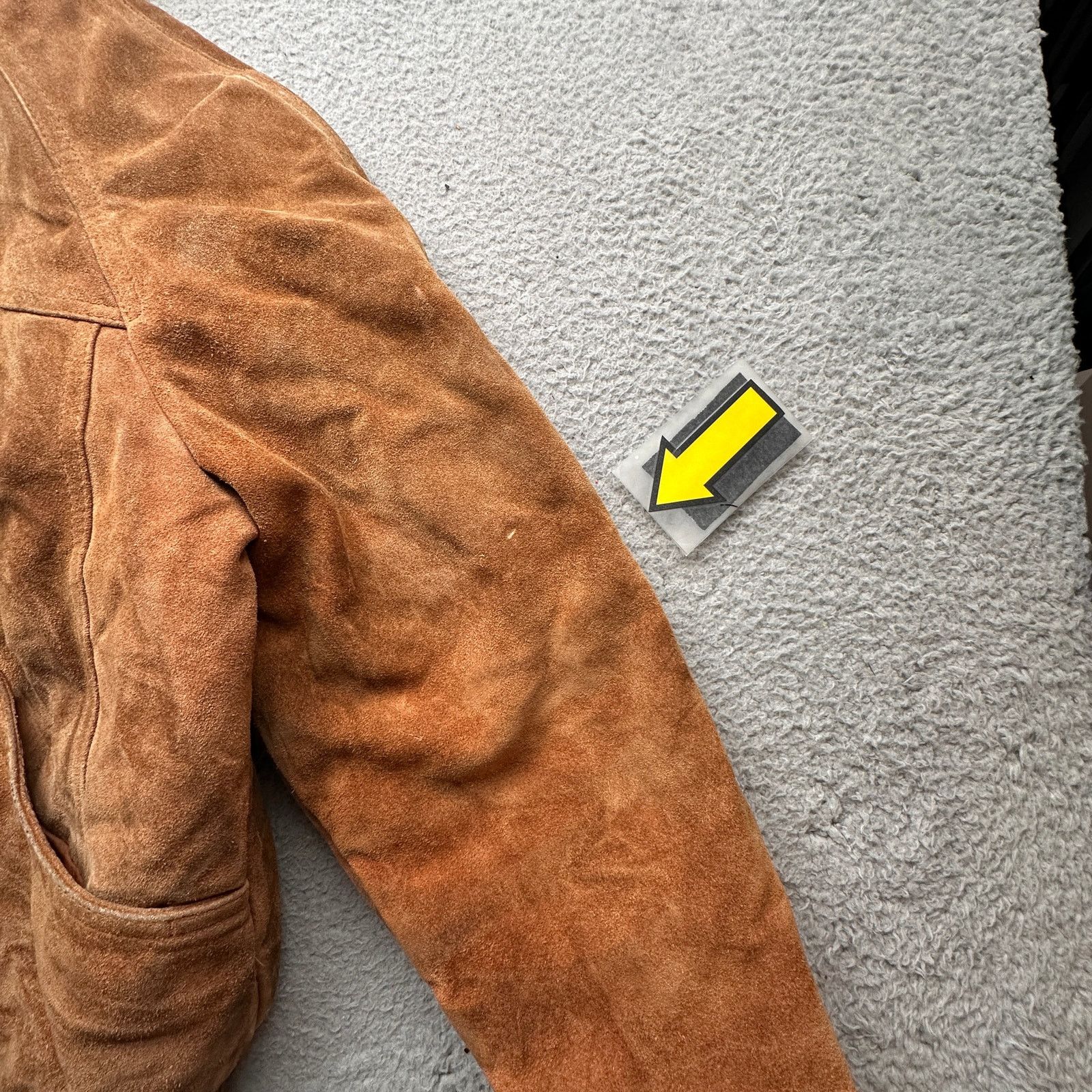 Other Vintage Bermans Suede Leather Heavy Hooded Jacket 44 Large Size US L / EU 52-54 / 3 - 12 Thumbnail