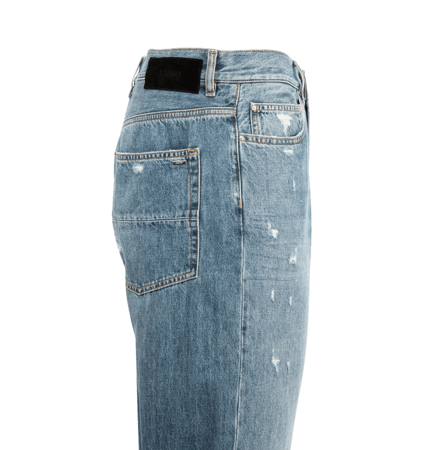 Amiri o1h1sh11225 Suede Straight Mx1 Jean in Indigo/Blue Size US 32 / EU 48 - 3 Thumbnail