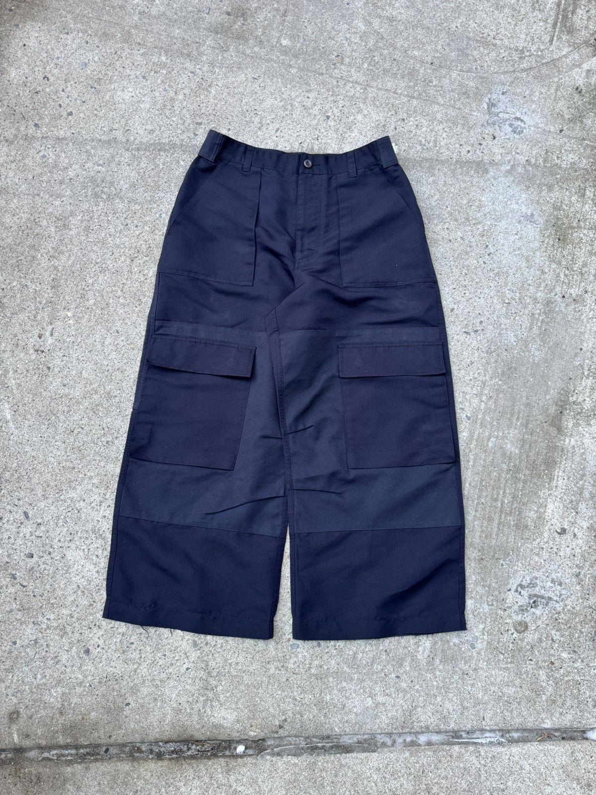 Acne Studios Acne Studios Ripstop Cargo Trousers Dark Blue Size US 32 / EU 48 - 1 Thumbnail