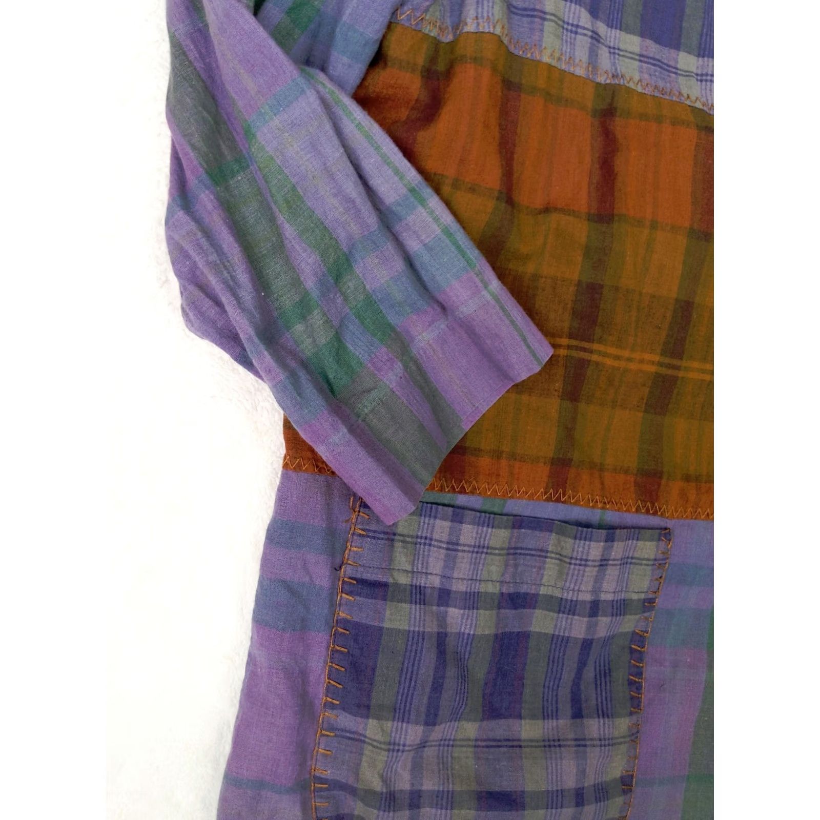 Liz Claiborne Liz Claiborne Shirt Blazer Women Plaid Multicolor 1 Button Long Sleeve Plus Size Fashion Street Styles Size XS / US 0-2 / IT 36-38 - 3 Thumbnail