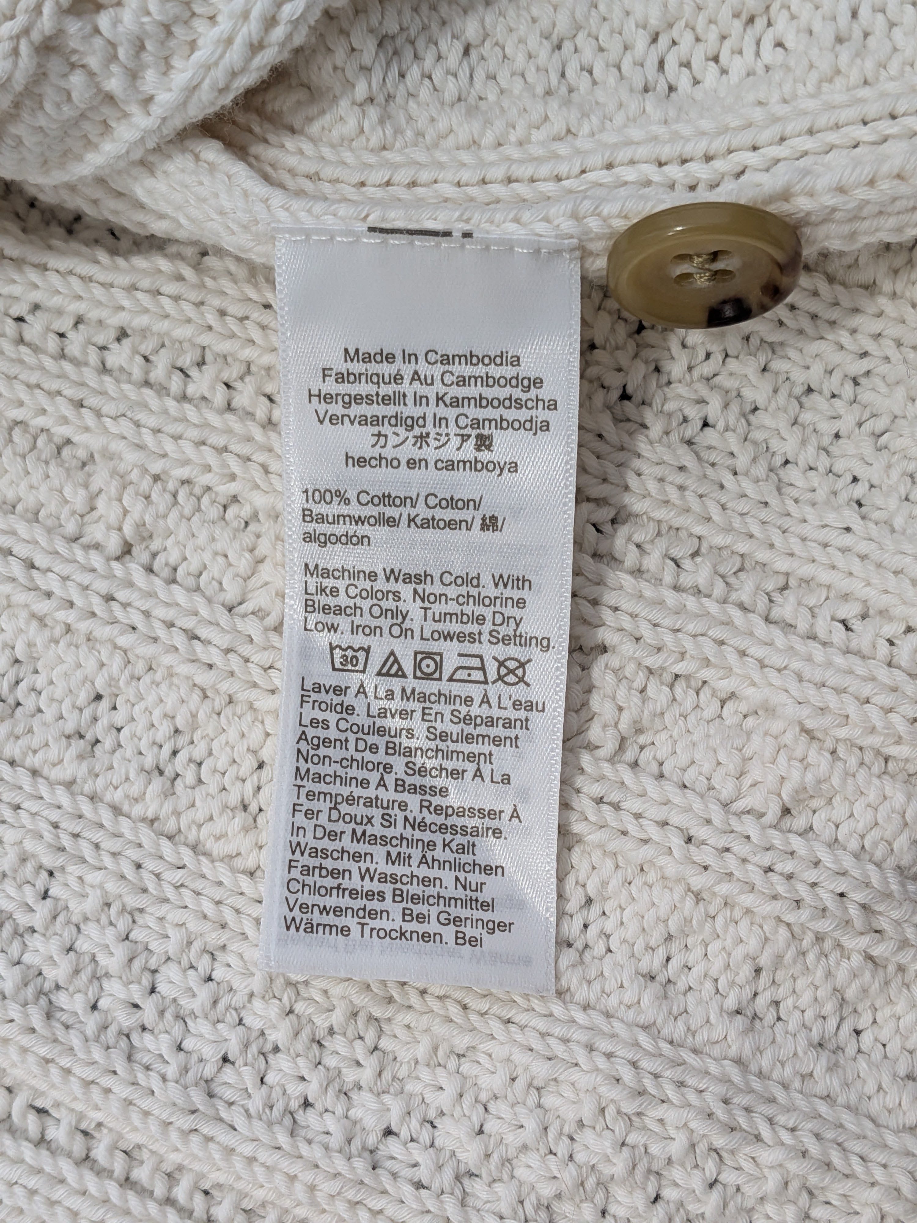 J.Crew J. Crew cable-knit short-sleeve cardigan polo Size US M / EU 48-50 / 2 - 4 Thumbnail