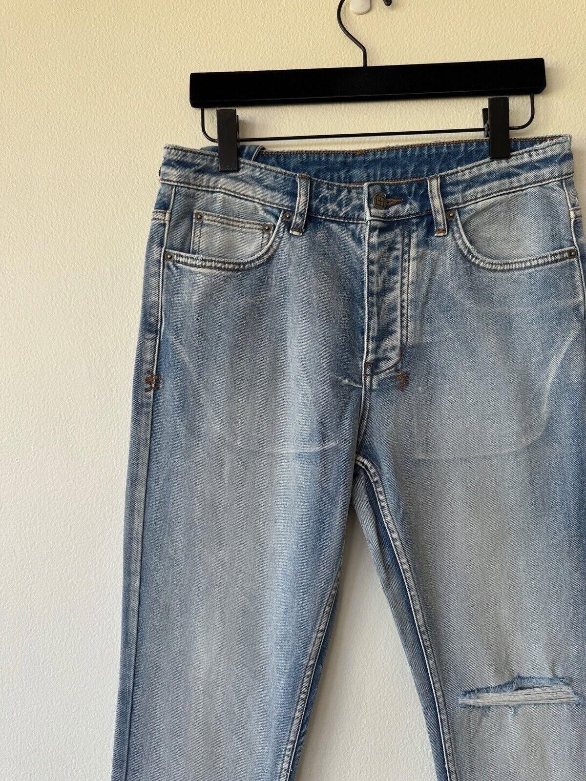 Ksubi new Ksubi mens denim jean chitch 32 light blue city high rip Size US 32 / EU 48 - 4 Thumbnail