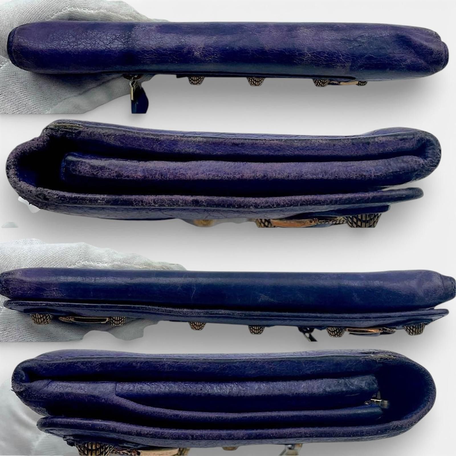 Balenciaga Balenciaga - Purple Leather Zip Wallet Size ONE SIZE - 5 Thumbnail