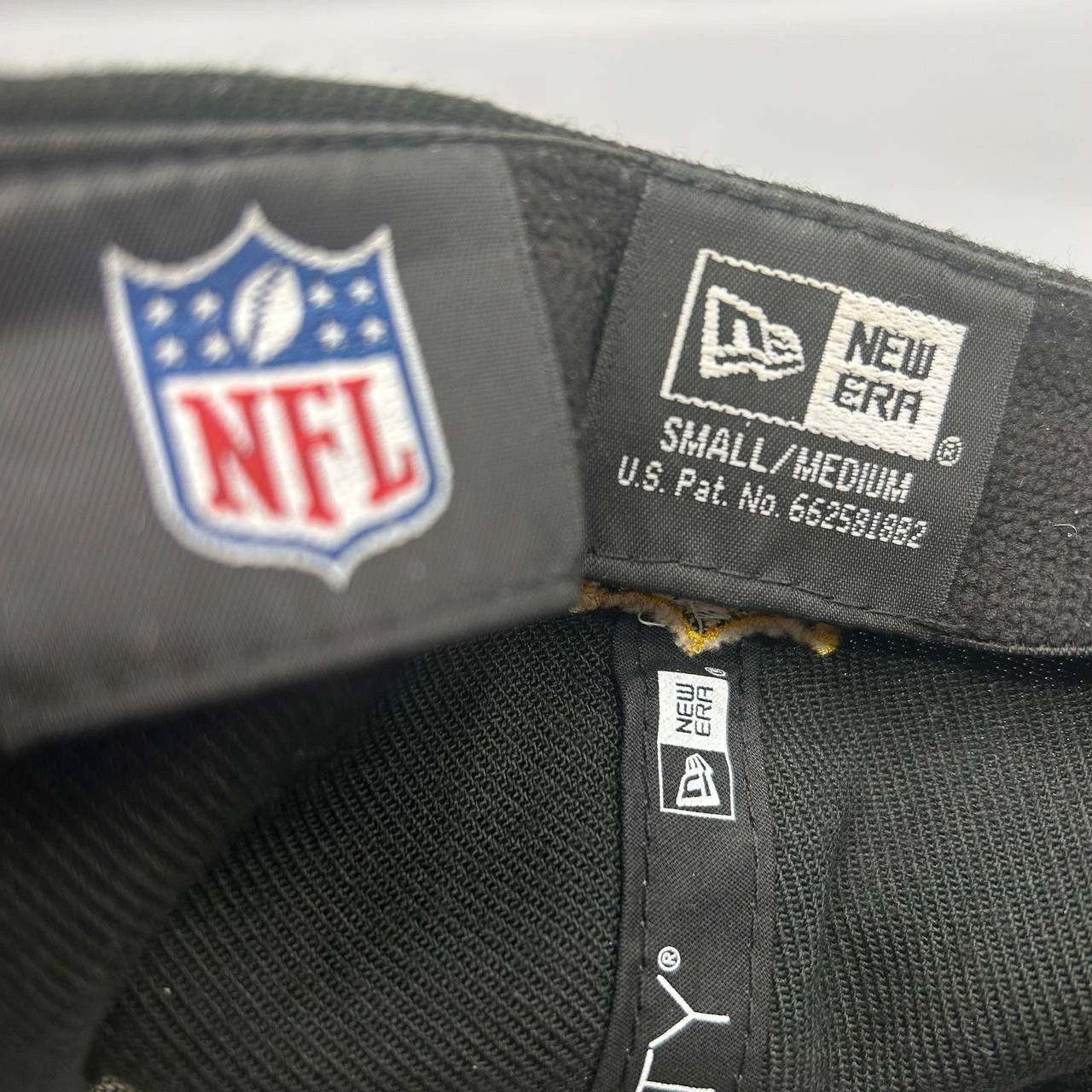 New Era Pittsburgh Steelers Hat Men S-M Black NFL Stretch Fitted Cap Size ONE SIZE - 5 Thumbnail