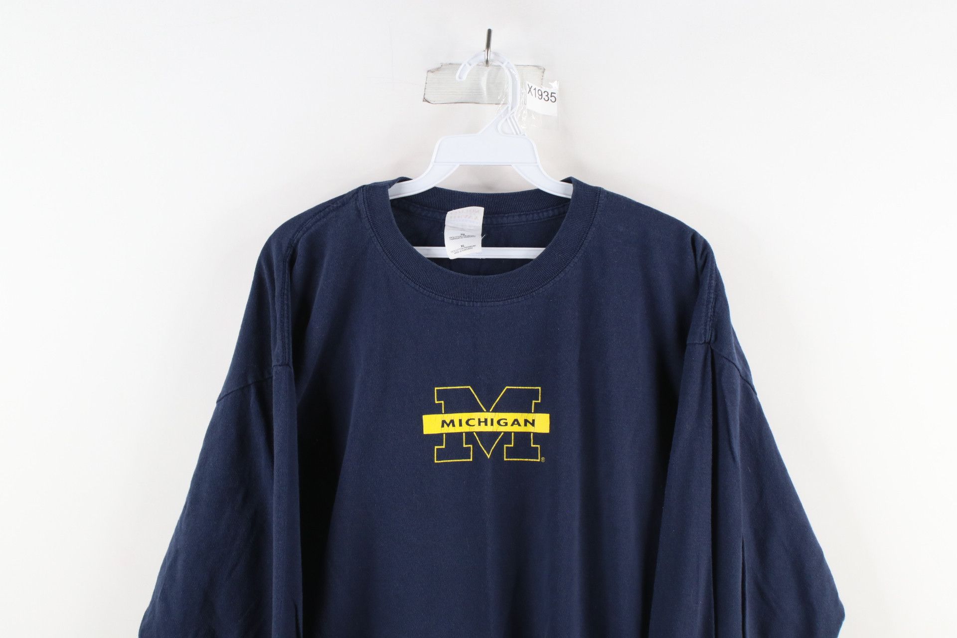 Vintage Vintage Out University of Michigan Long Sleeve T-Shirt Blue Size US XL / EU 56 / 4 - 2 Thumbnail