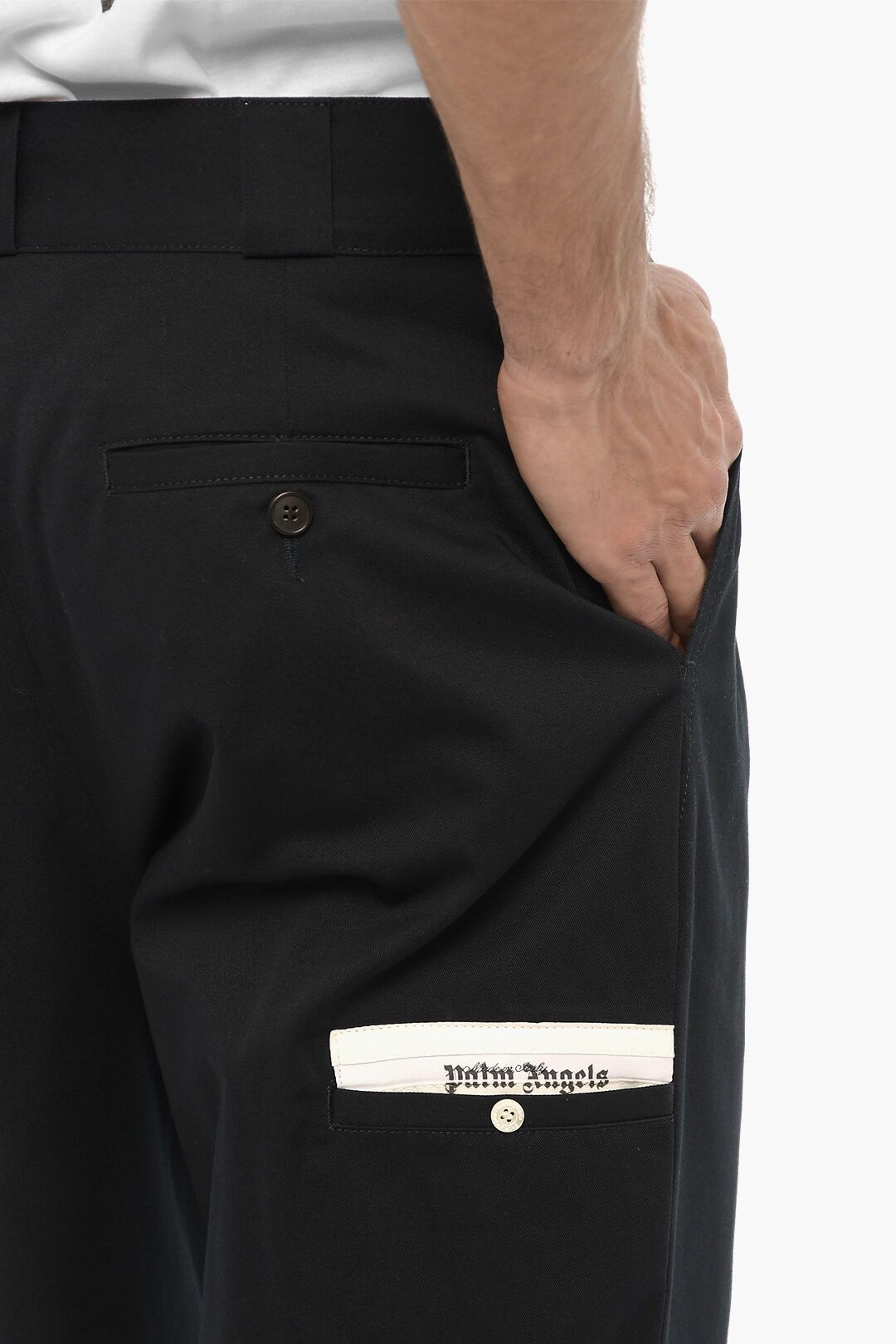 Palm Angels og1mm0825 High-Waisted Straight Leg Pant in Blue Size US 34 / EU 50 - 5 Thumbnail