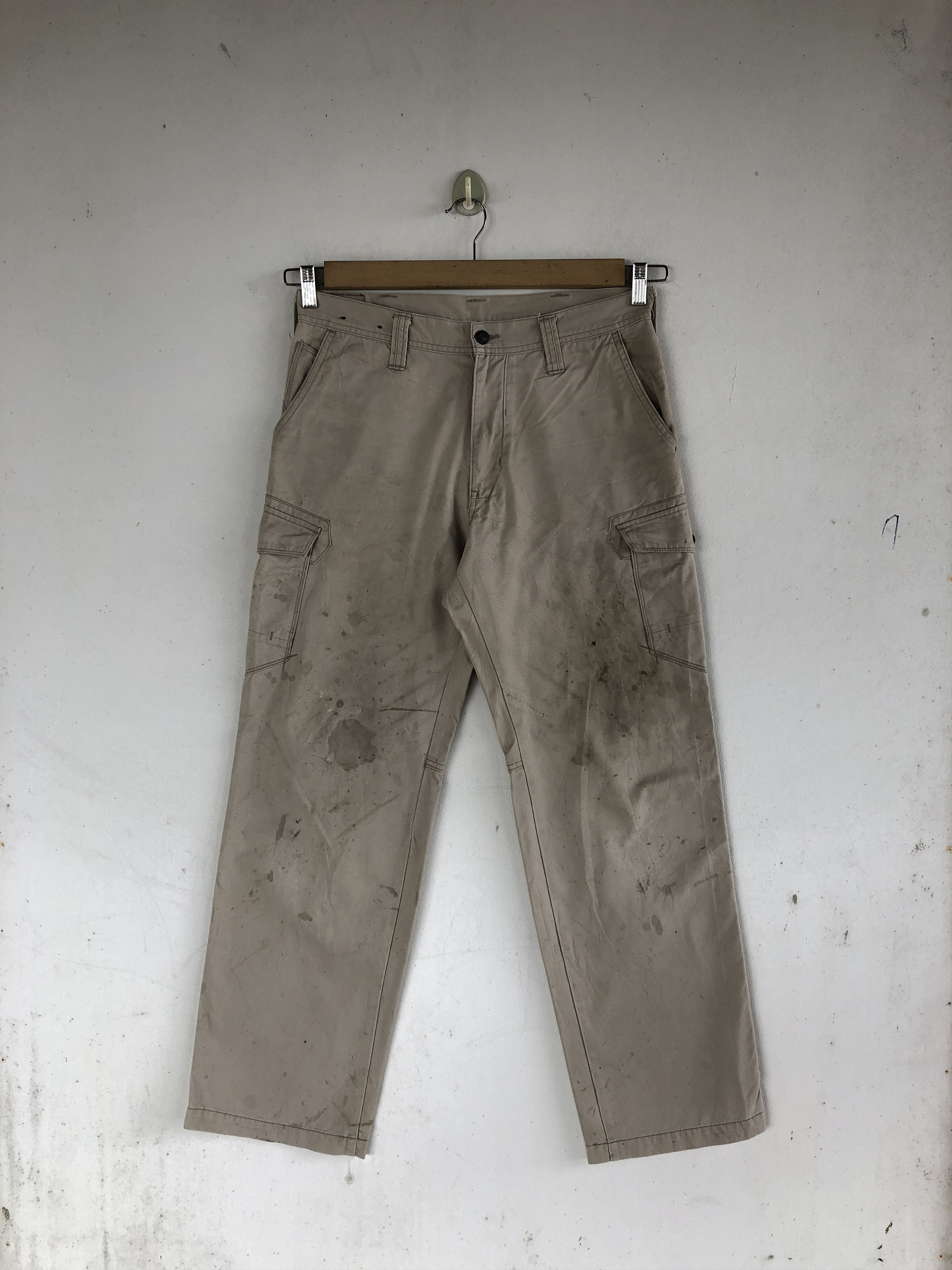 Japanese Brand Dirty Japanese Cargo Pants Multi Pockets Military Trousers Size US 30 / EU 46 - 2 Thumbnail