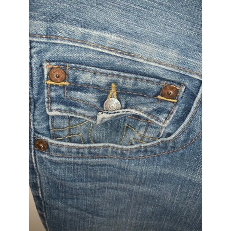 True Religion True Religion Men's Blue Straight Jeans Size 34 Distressed Size US 34 / EU 50 - 2 Thumbnail