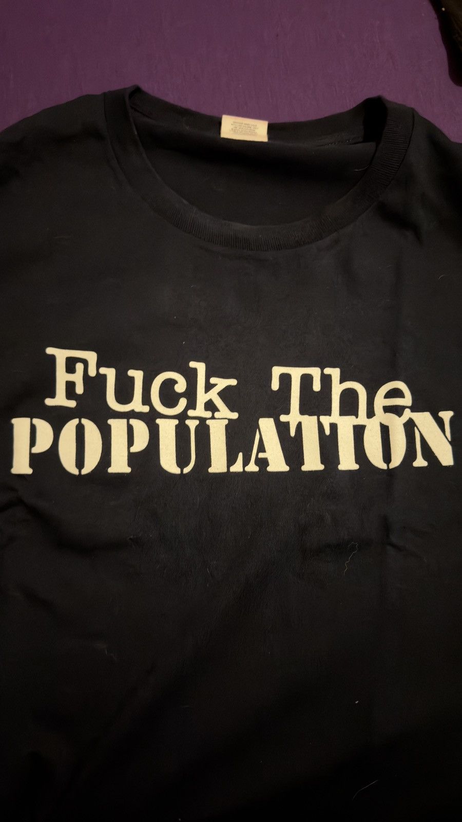 Fuck The Population Navy FTP JPG rip tee Size US XXL / EU 58 / 5 - 1 Thumbnail