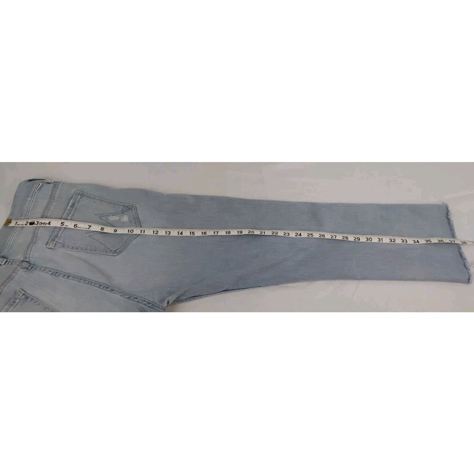 MOTHER Mother High Waisted Rider Jeans Women's 31 Light Wash Size 31" - 18 Thumbnail