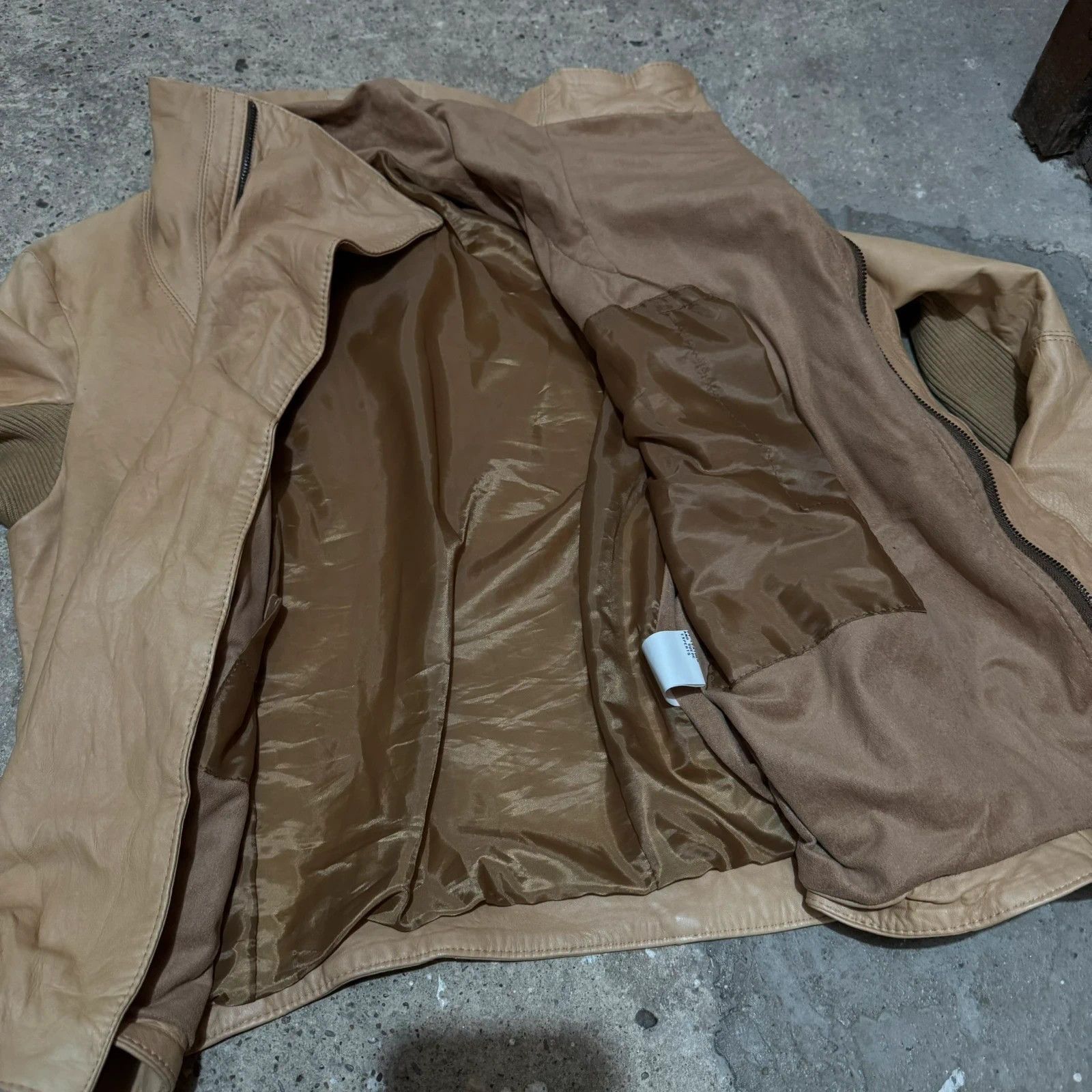Other High neck avant garde asymmetrical zip leather jacket Size S / US 4 / IT 40 - 5 Thumbnail