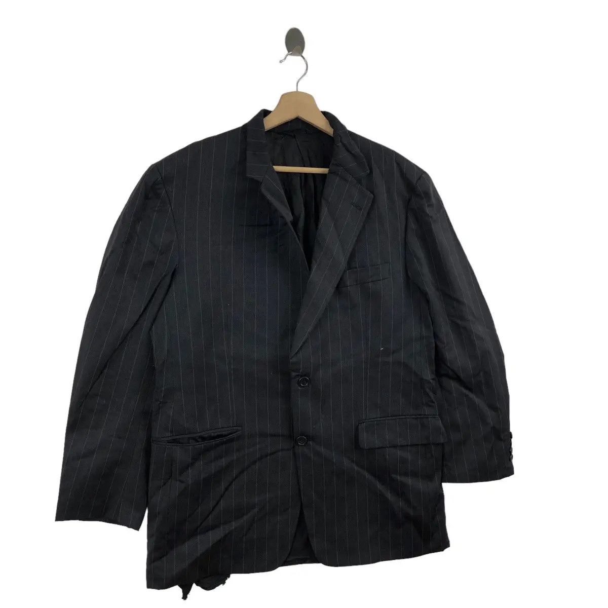 Burberry Vtg BURBERRY LONDON Norman Stockton Striped Blazer 2 Button Size 44R - 3 Thumbnail