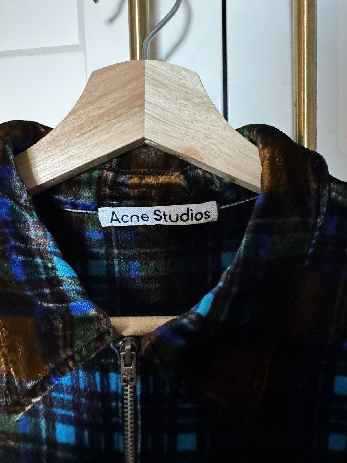 Acne Studios Acne Studios Velour Zip Shirt Size US M / EU 48-50 / 2 - 3 Thumbnail