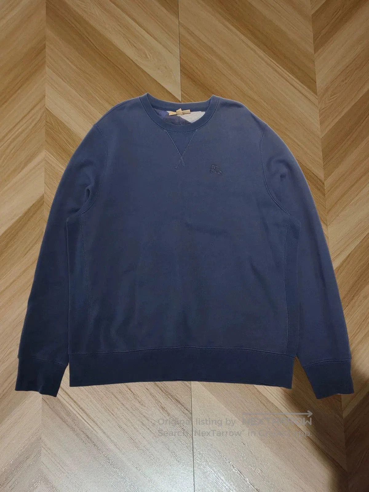 Burberry burberry blue sweatshirt with subtle logo design. Size US M / EU 48-50 / 2 - 1 Thumbnail