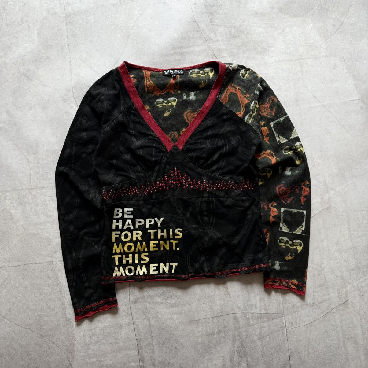 Hysteric Glamour Y2K Abstract Hysteric Glamour Vibe Long Sleeve Cop Copine Size L / US 10 / IT 46 - 1 Thumbnail