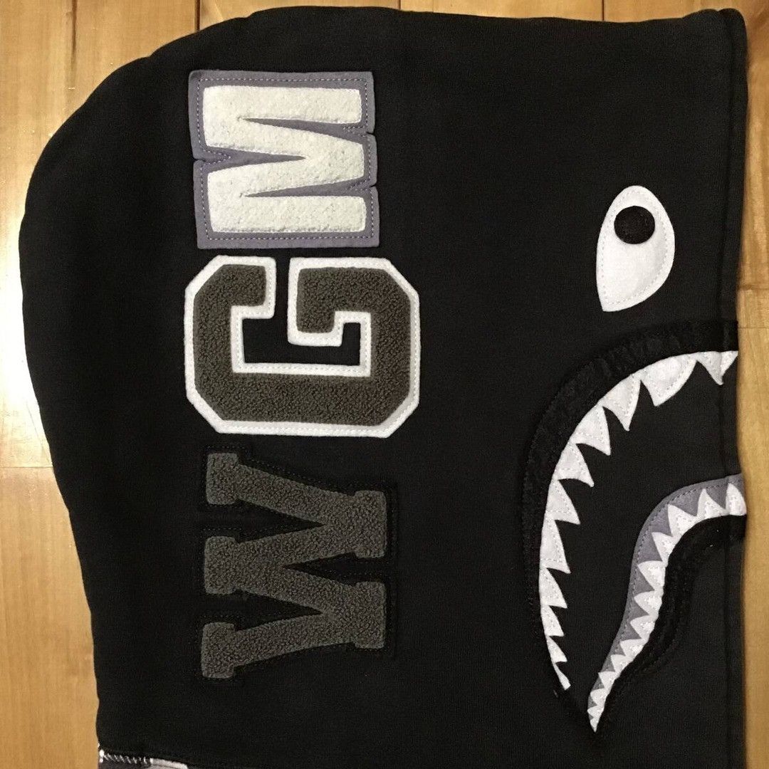 Bape BAPE Dazzle Camo Shark Full Zip Hoodie a bathing ape Size US L / EU 52-54 / 3 - 4 Thumbnail