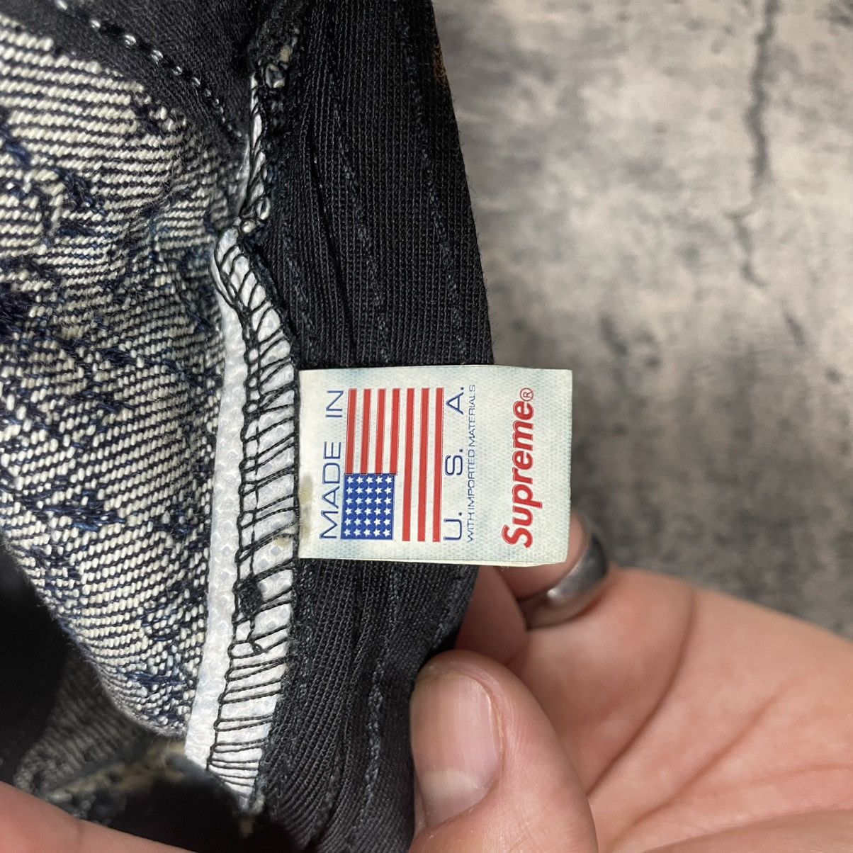 Supreme Supreme Bandana Jacquared Denim Cap Size ONE SIZE - 7 Thumbnail