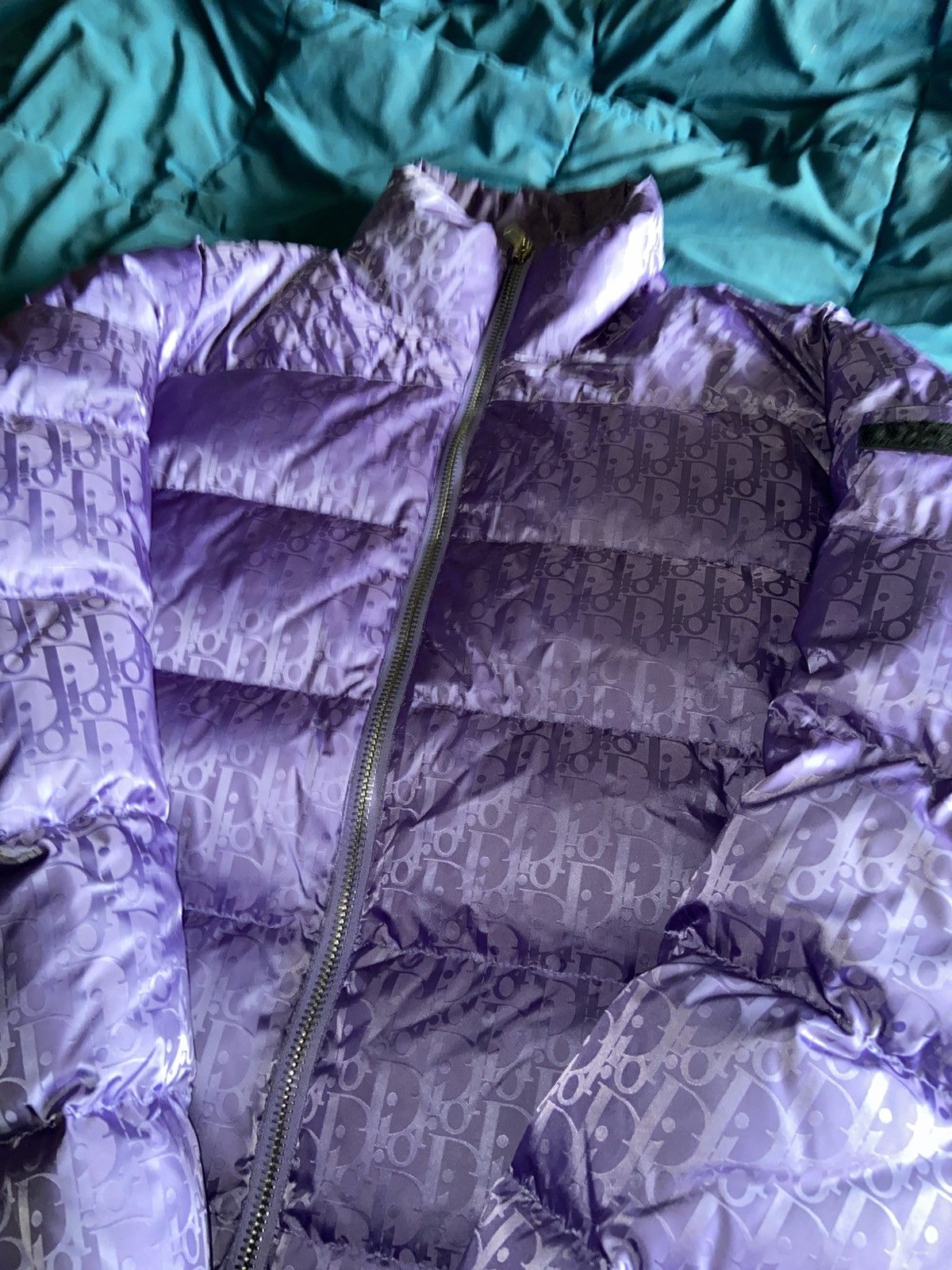 Dior Dior Oblique Purple Puffer Jacket Mens RARE size 50/Medium Size US M / EU 48-50 / 2 - 11 Thumbnail