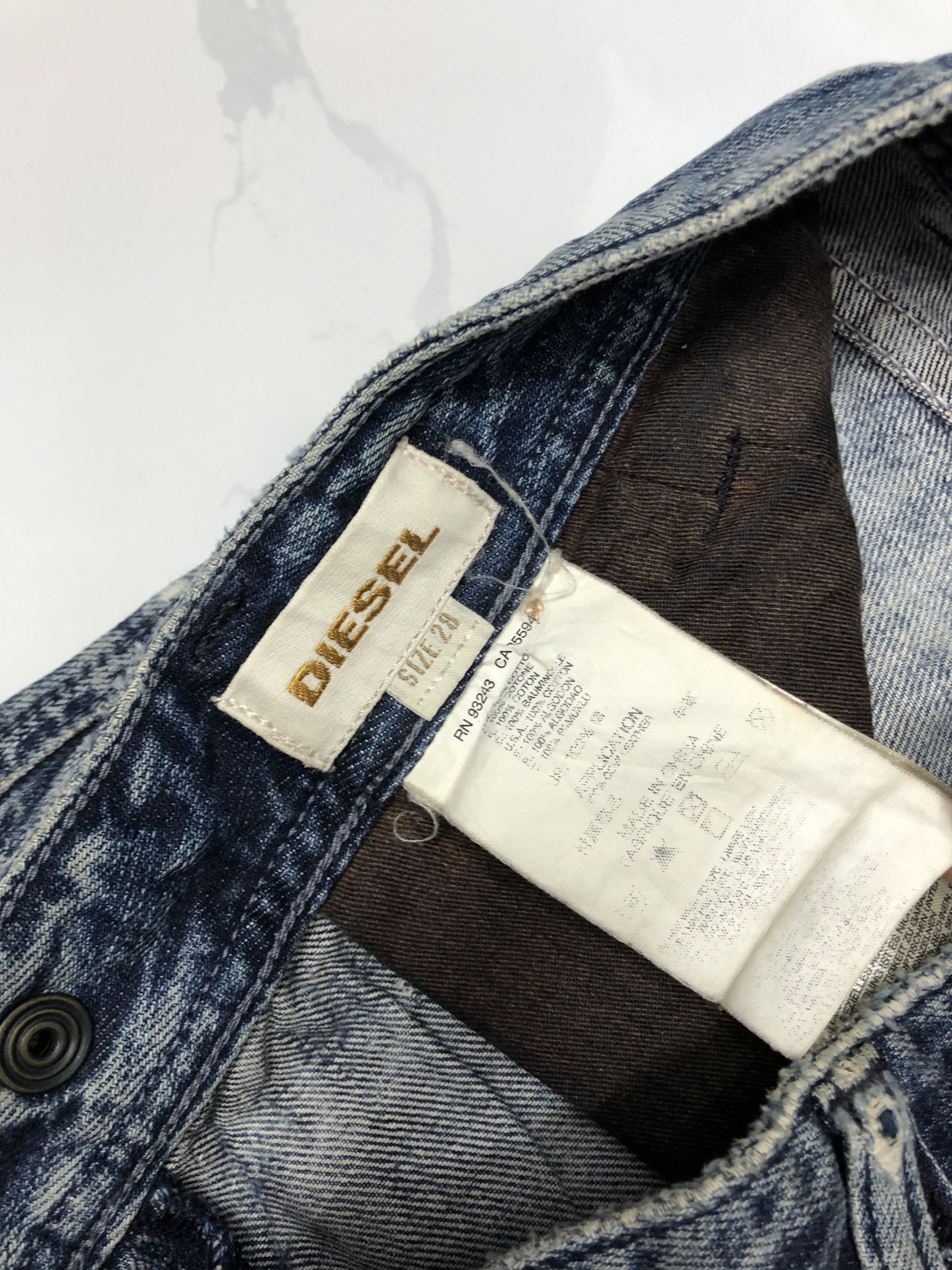 Diesel 🔥RARE DIESEL DISTRESSED DENIM UNDERCOVER STYLE DESIGN Size US 30 / EU 46 - 14 Thumbnail