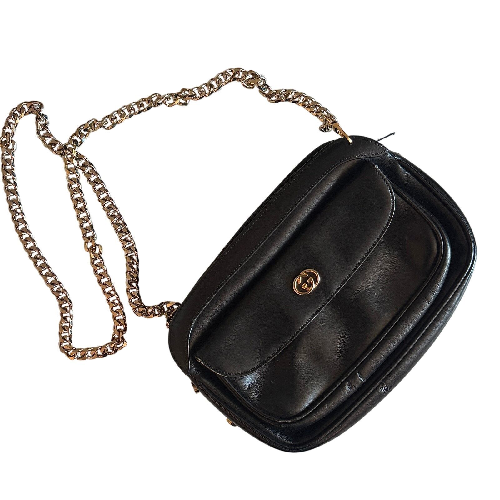 Gucci GG Marmont Mini Camera Bag Black Leather Size ONE SIZE - 1 Thumbnail