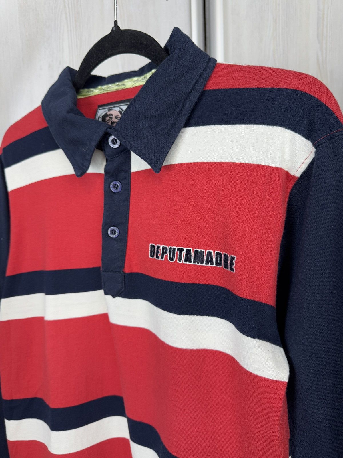 Designer De Puta Madre fuck pedophilia Italian blood rugby polo Size US L / EU 52-54 / 3 - 5 Thumbnail