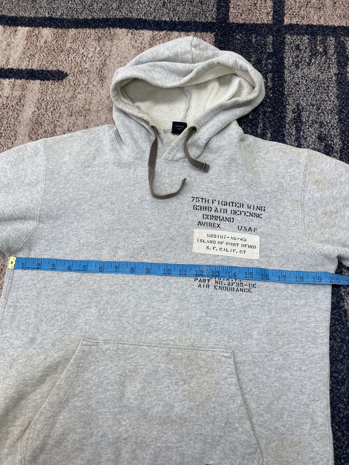 Avirex Vtg Distressed Avirex 75Th Fighter Wing Hoodies Size US M / EU 48-50 / 2 - 14 Thumbnail