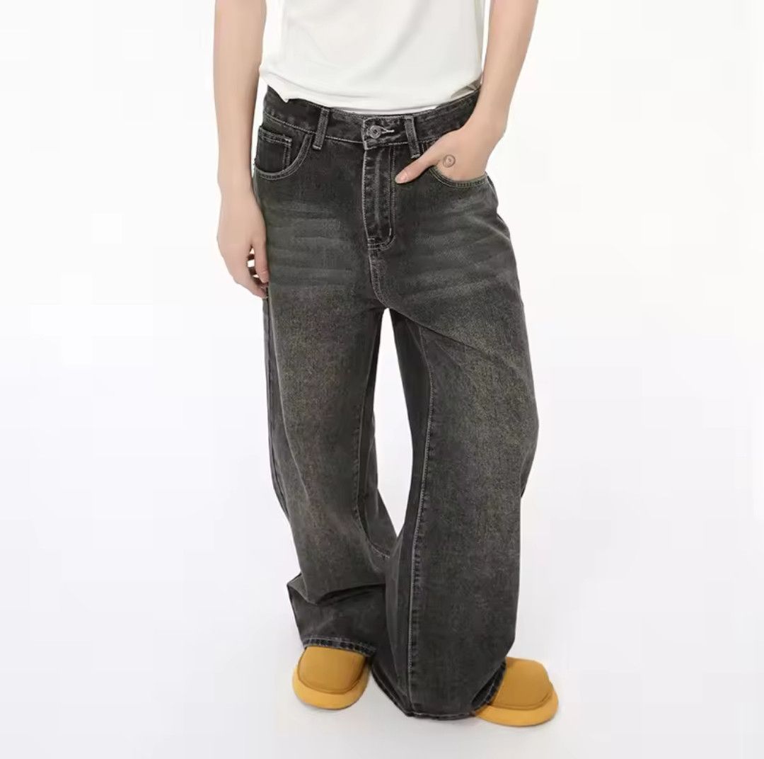Japanese Brand × Jean Men Jeans Droop Washed Pockets Size US 29 - 2 Thumbnail