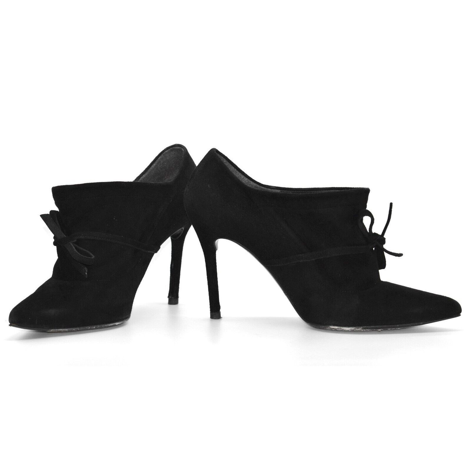 Stuart Weitzman STUART WEITZMAN Aokhi Black Suede Bootie Pump Heels Sz 8.5 M Size US 8.5 / IT 38.5 - 3 Thumbnail