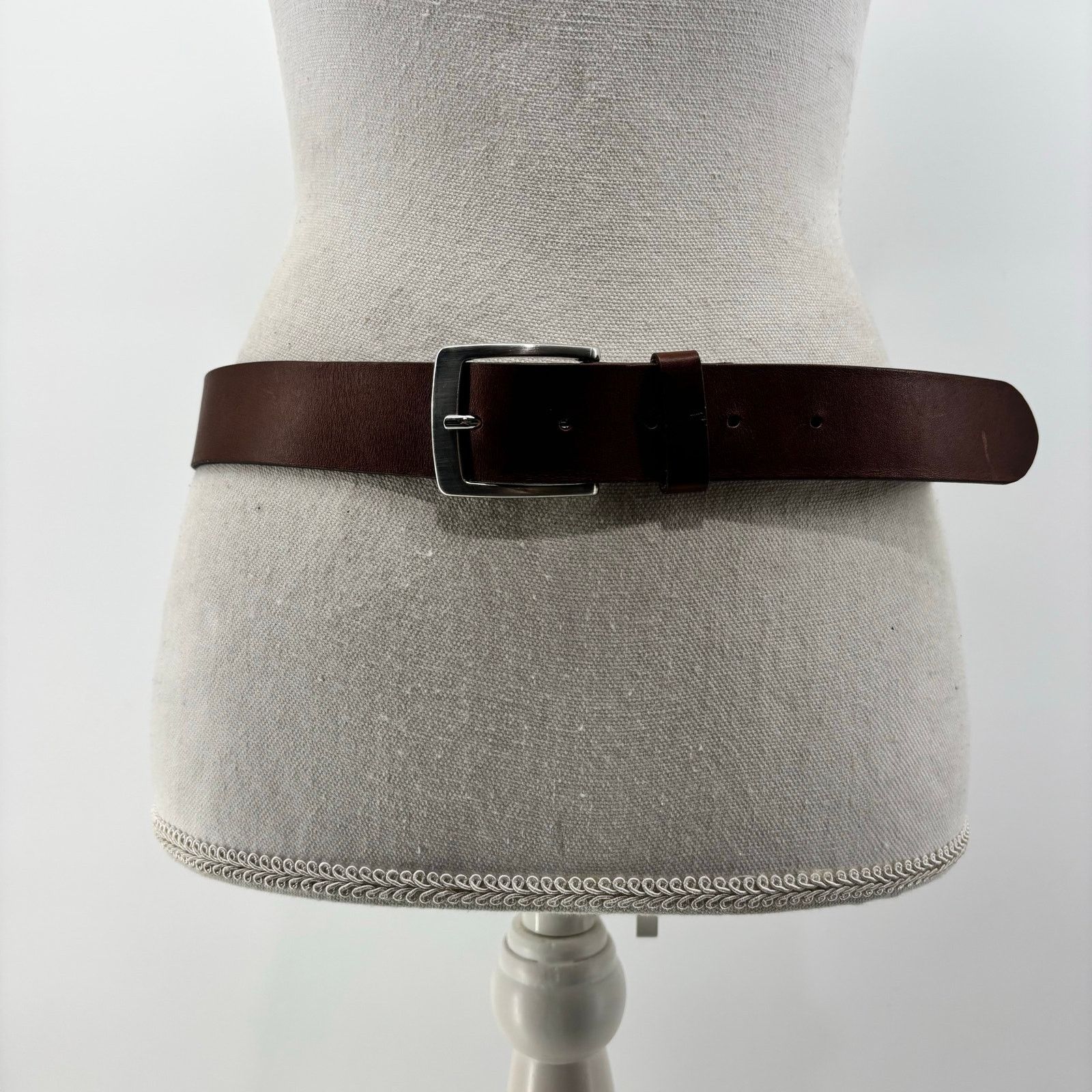 H&M H&M Brown Size Small Leather Belt Unisex Women Men Casual Size 32 - 15 Thumbnail
